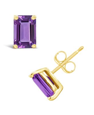 Amethyst (1-1/10 ct. t.w.) Stud Earrings in 14K Yellow Gold or 14K White Gold