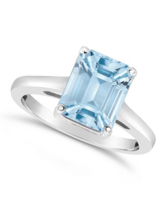 Sky Blue Topaz (4-1/6 ct. t.w.) Ring in Sterling Silver. Also Available in Rose Quartz (3-1/4 ct. t.w.)