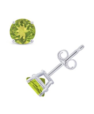 Peridot (1 ct. t.w.) Stud Earrings in 14K White or Yellow Gold