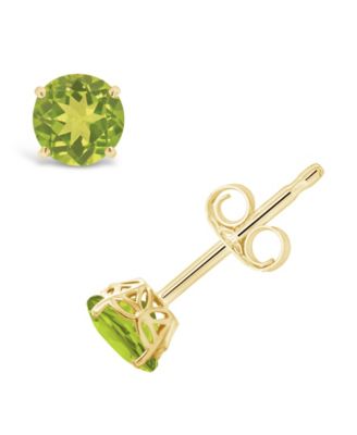 Peridot (1 ct. t.w.) Stud Earrings in 14K Yellow Gold