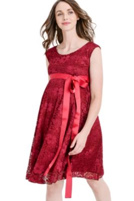 Women's Lace A-Line Dress with Scoop Neck