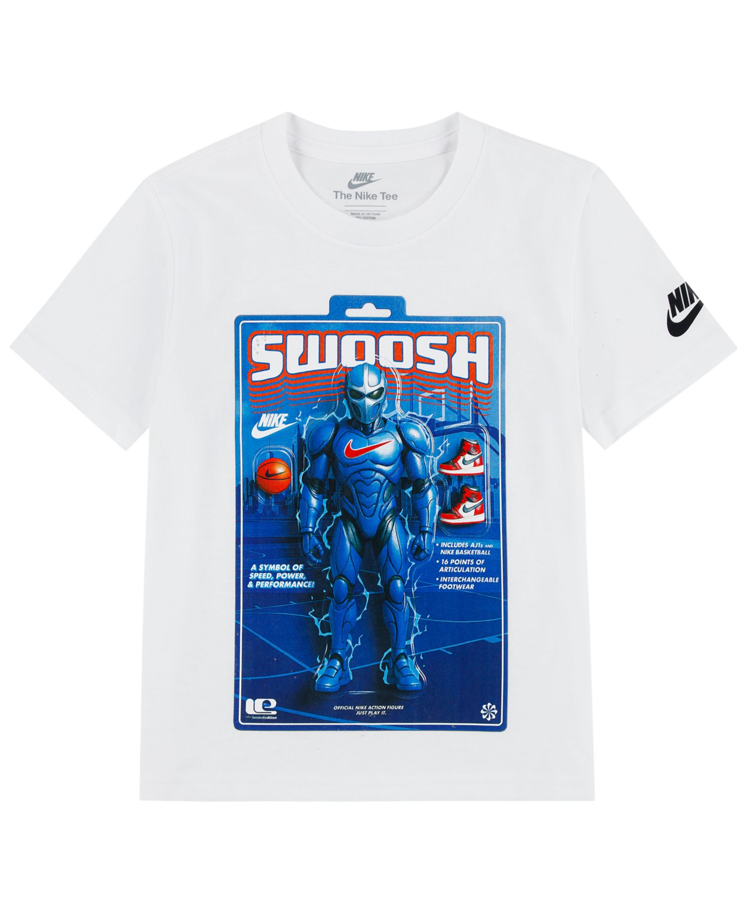 Boys' 4-7 Swoosh Action Figure T-Shirt