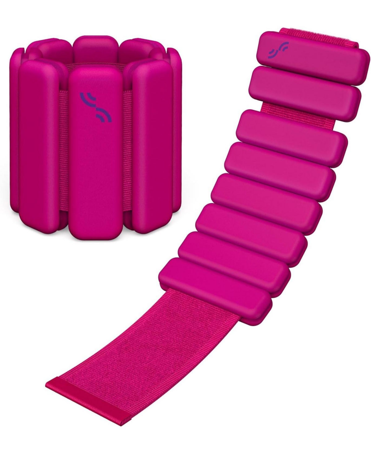 Sportneer Adjustable Wrist Ankle Weights for Women Men 1 Pair 1 lb or 2 lb Each Silicone Bangles for Yoga Dance Pilates Cardio Aerobics Pool Jogging -