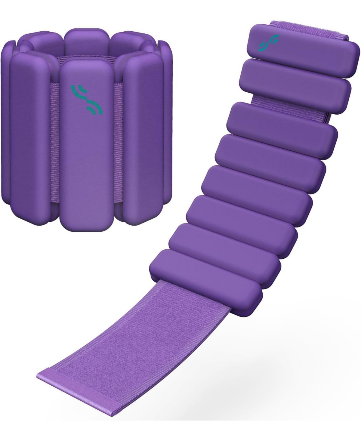 Sportneer Adjustable Wrist Ankle Weights for Women Men 1 Pair 1 lb or 2 lb Each Silicone Bangles for Yoga Dance Pilates Cardio Aerobics Pool Jogging -
