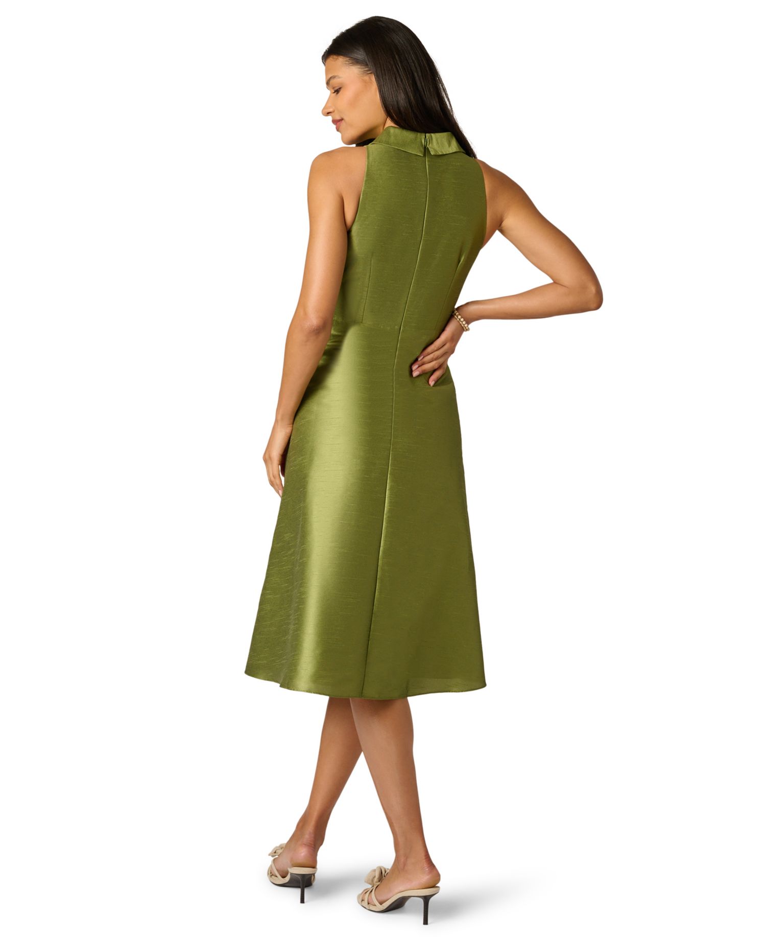 Women's Tie-Front Midi Dress