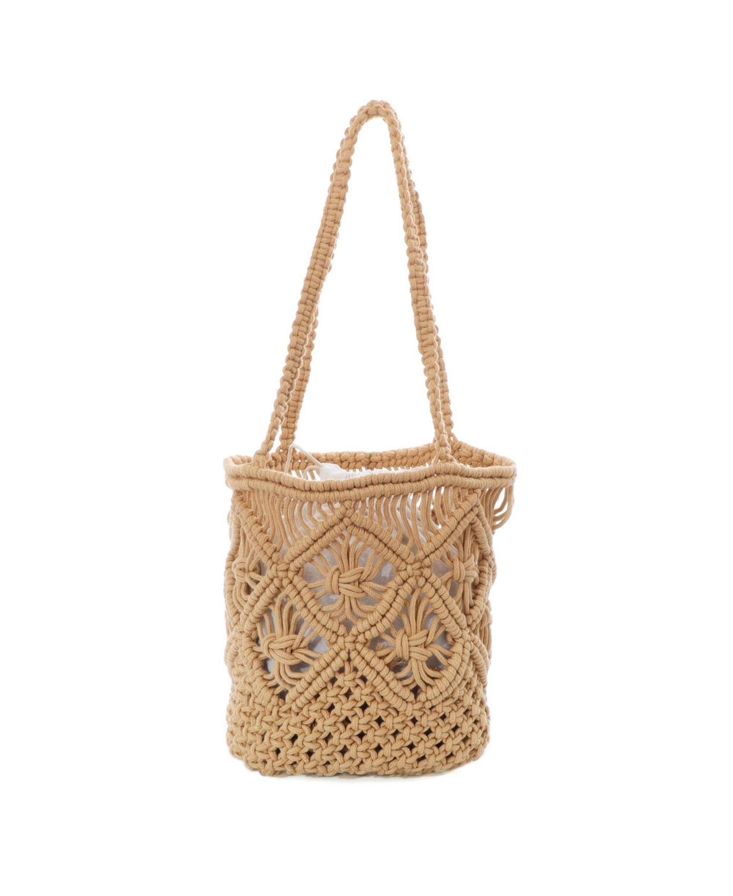 Women's Natural Raffia Crochet Tote