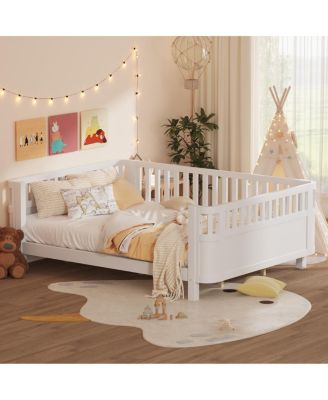  Wood Platform Bed, Low Profile