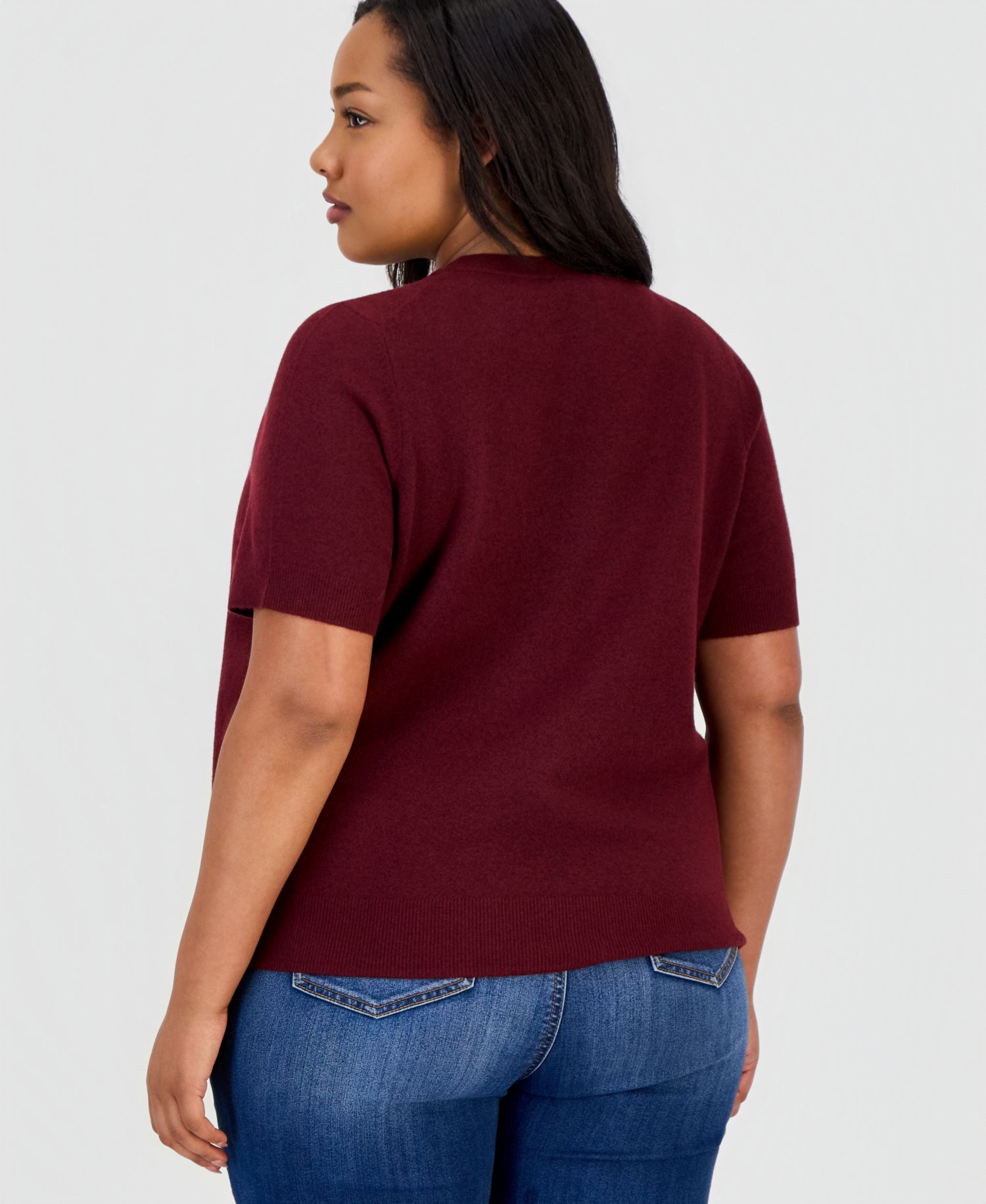Trendy Plus Size Sweater-Knit T-Shirt