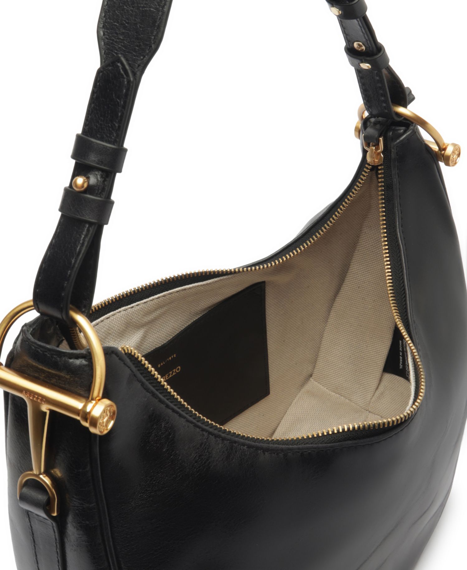 Cora Large Leather Hobo Handbag
