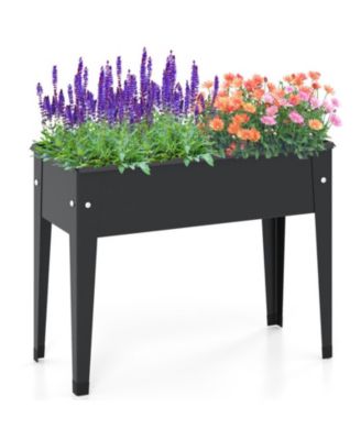 Elevated Metal Raised Garden Bed Planter Box with Legs