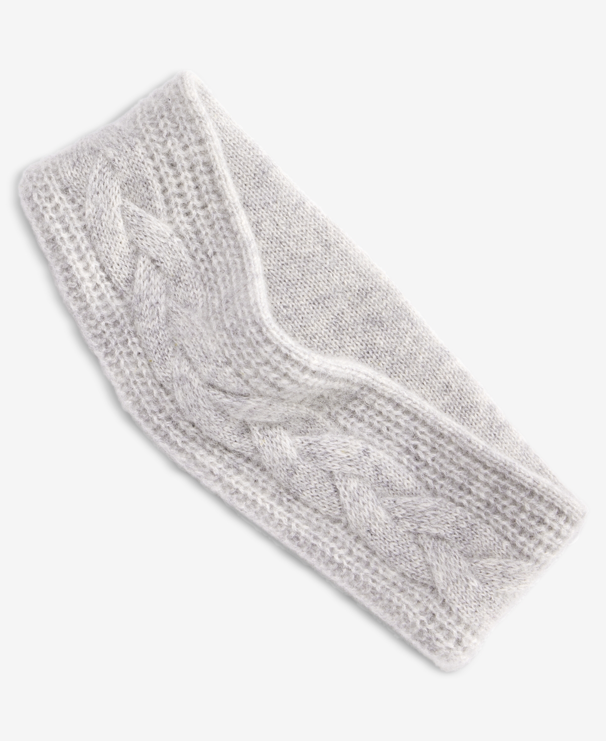 Charter Club Cable-Knit Cashmere Headband, Macy's Exclusive - Cc Ice Gry Hthr