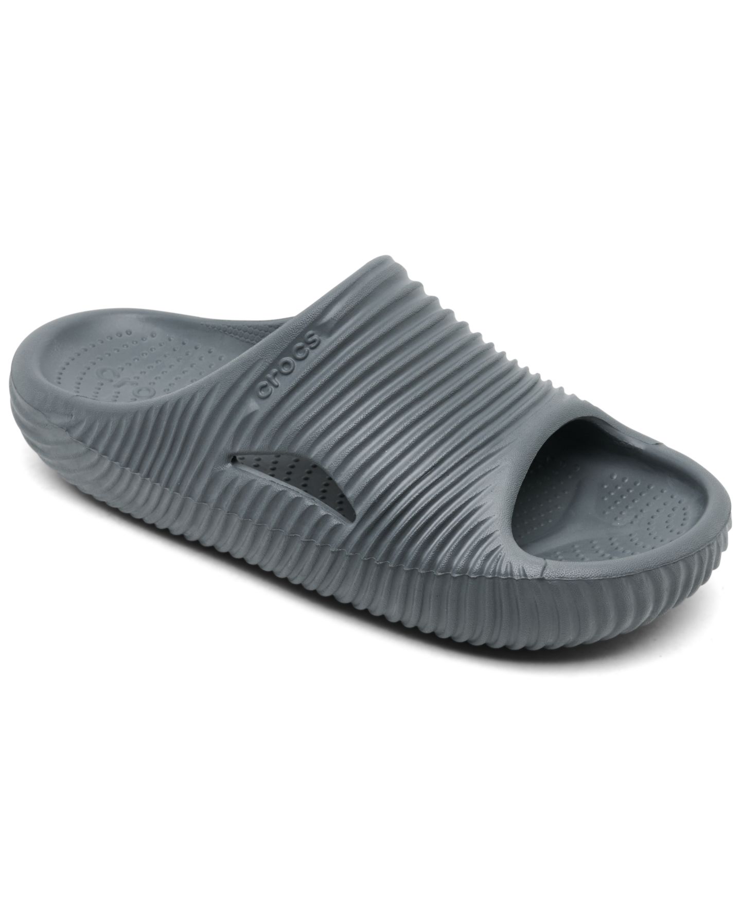 Мужские сандалии Crocs Mellow Tide Recovery Slide, цвет: Серый — фото 1