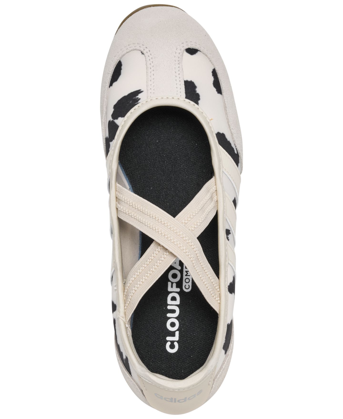 Женские кроссовки adidas Barreda Mary Jane Cow Print, цвет: Белый / Льняной — фото 5