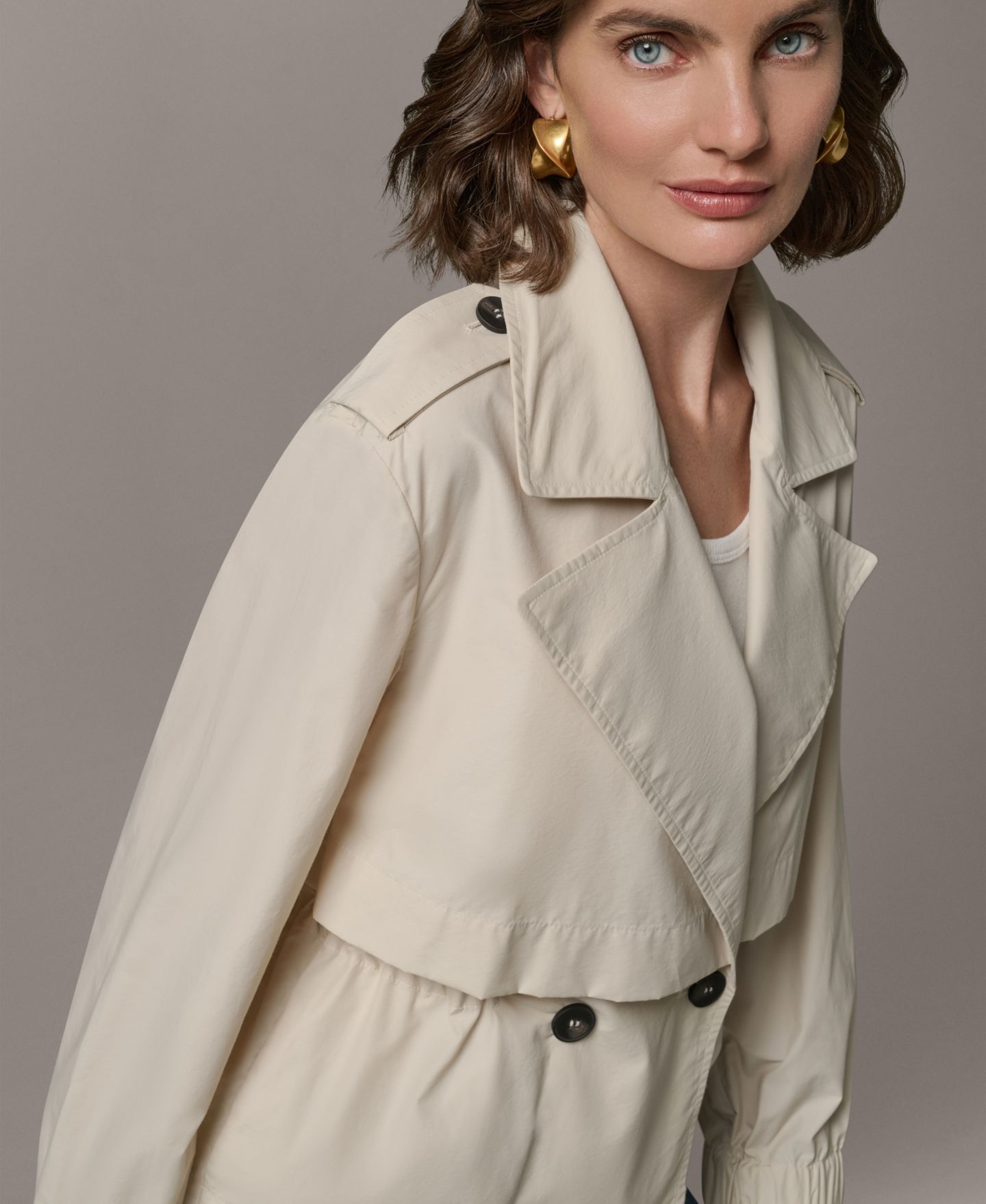 Женская куртка Donna Karan Weekend Double-Breasted Flanged, цвет: Песчаниковый — фото 6