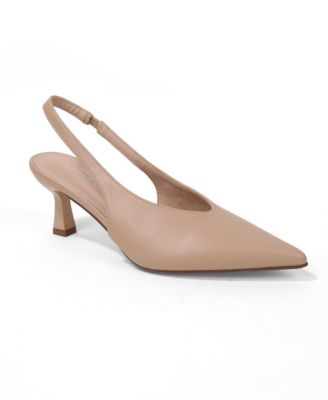 Women's Circe Pointed Toe Slingback Kitten Heels