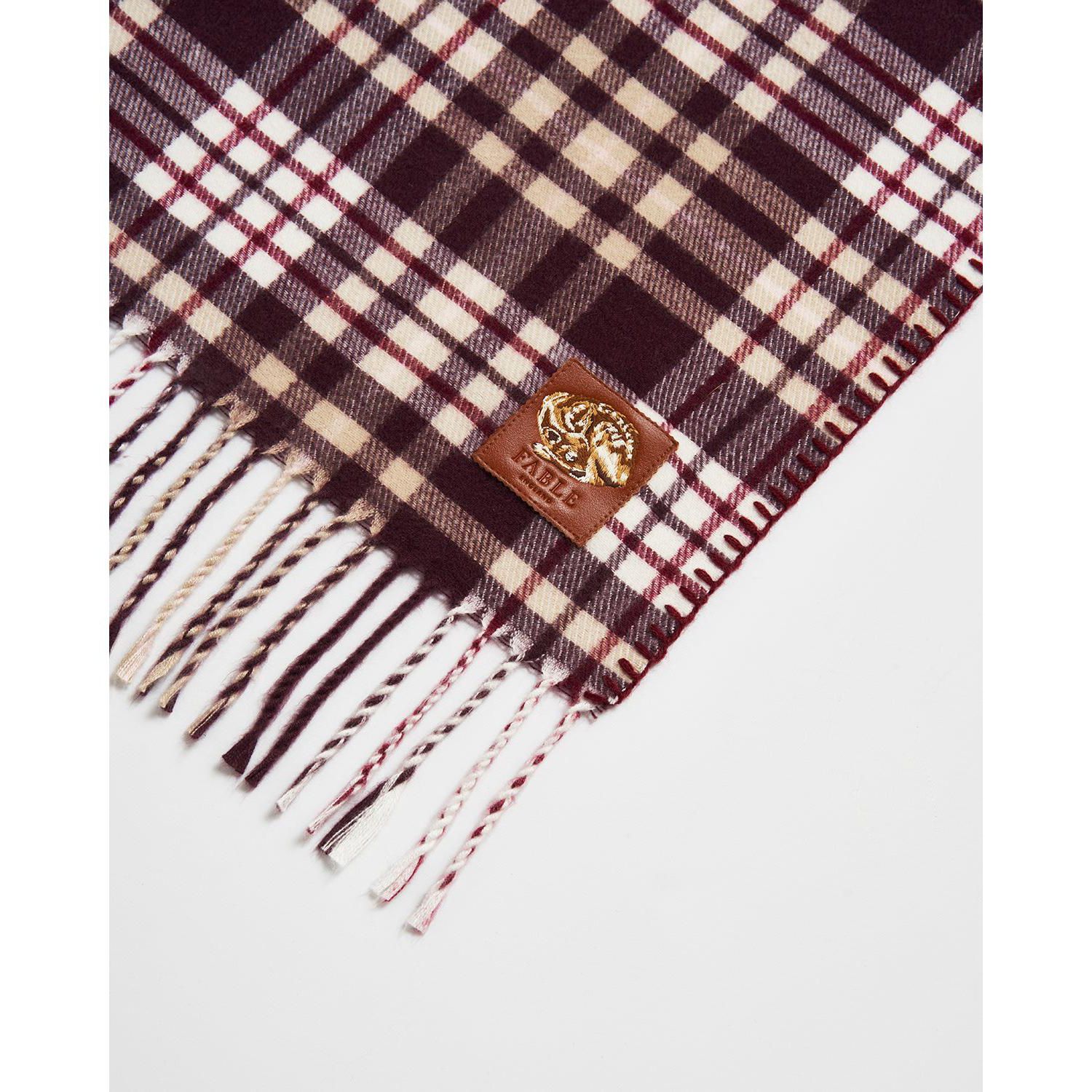 Women's Caramel and Chocolate Check Cape