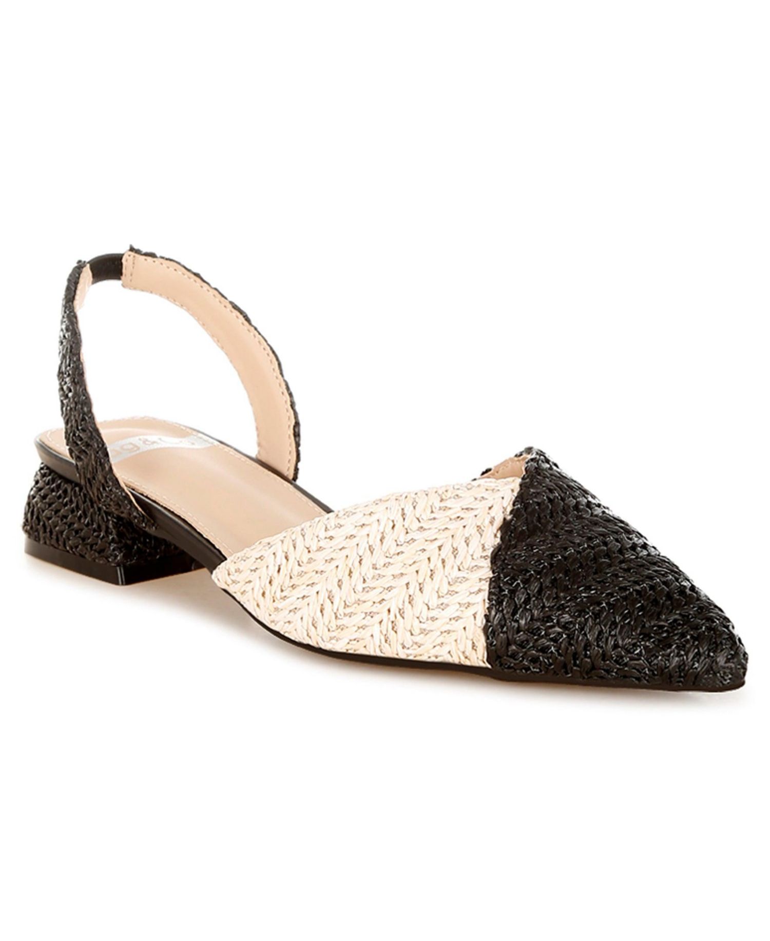 Rag and Co Womens Kinjay Pointy Toe Slingback Sandals