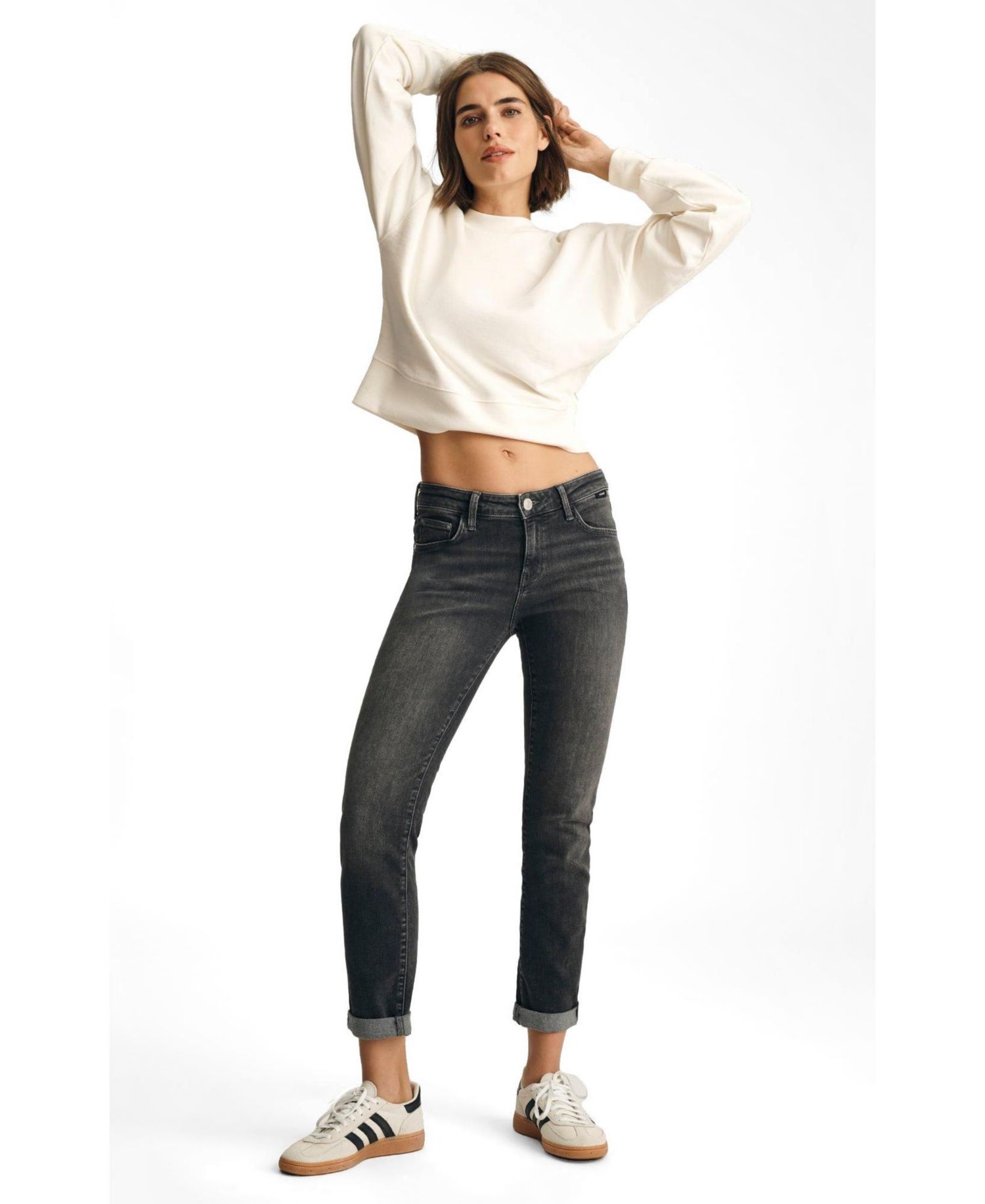 Women's Emma Mid Rise Boyfriend In Mid Smoke Tribeca