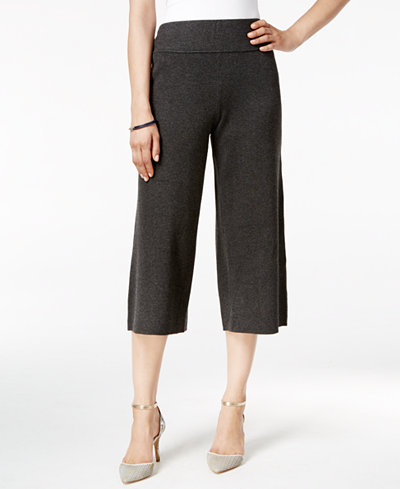 Alfani Sweater-Knit Culottes, Only at Macy's