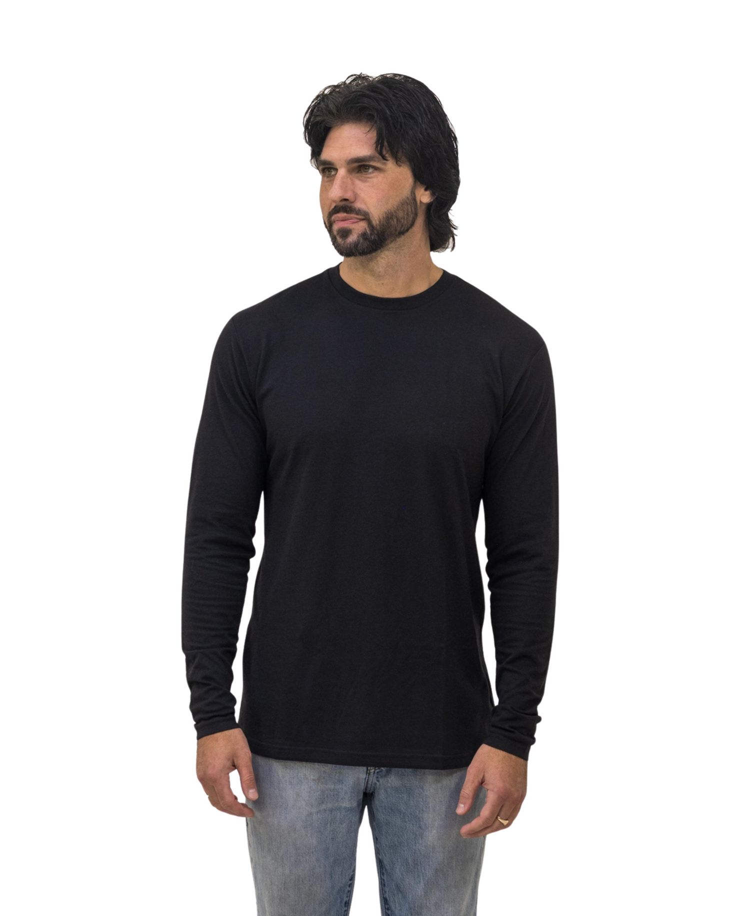Men's Long Sleeve Crew Neck, 6-Pack
