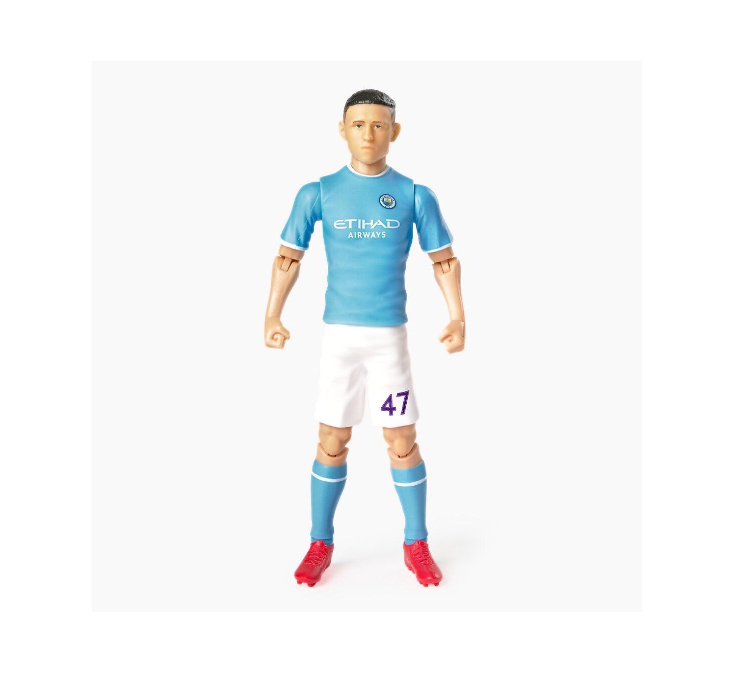 Детская фигурка Banbo Toys Sockers Manchester City Phil Foden 8" Articulated Soccer Action Figure, 14 Years & Up, цвет: Разноцветный — фото 2