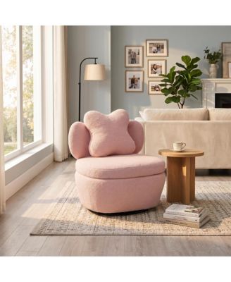 Soft Toy Bear Accent Chair, Soft Boucle Cloud-Shape Armchair for Living Room or Bedroom, Cute Cozy Sofa, Soft Toy Soft Fabric