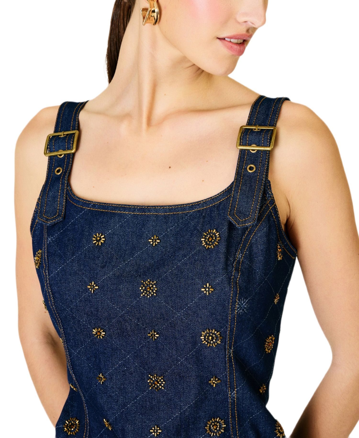 Women's Attina Square Neck A-Line Mini Dress