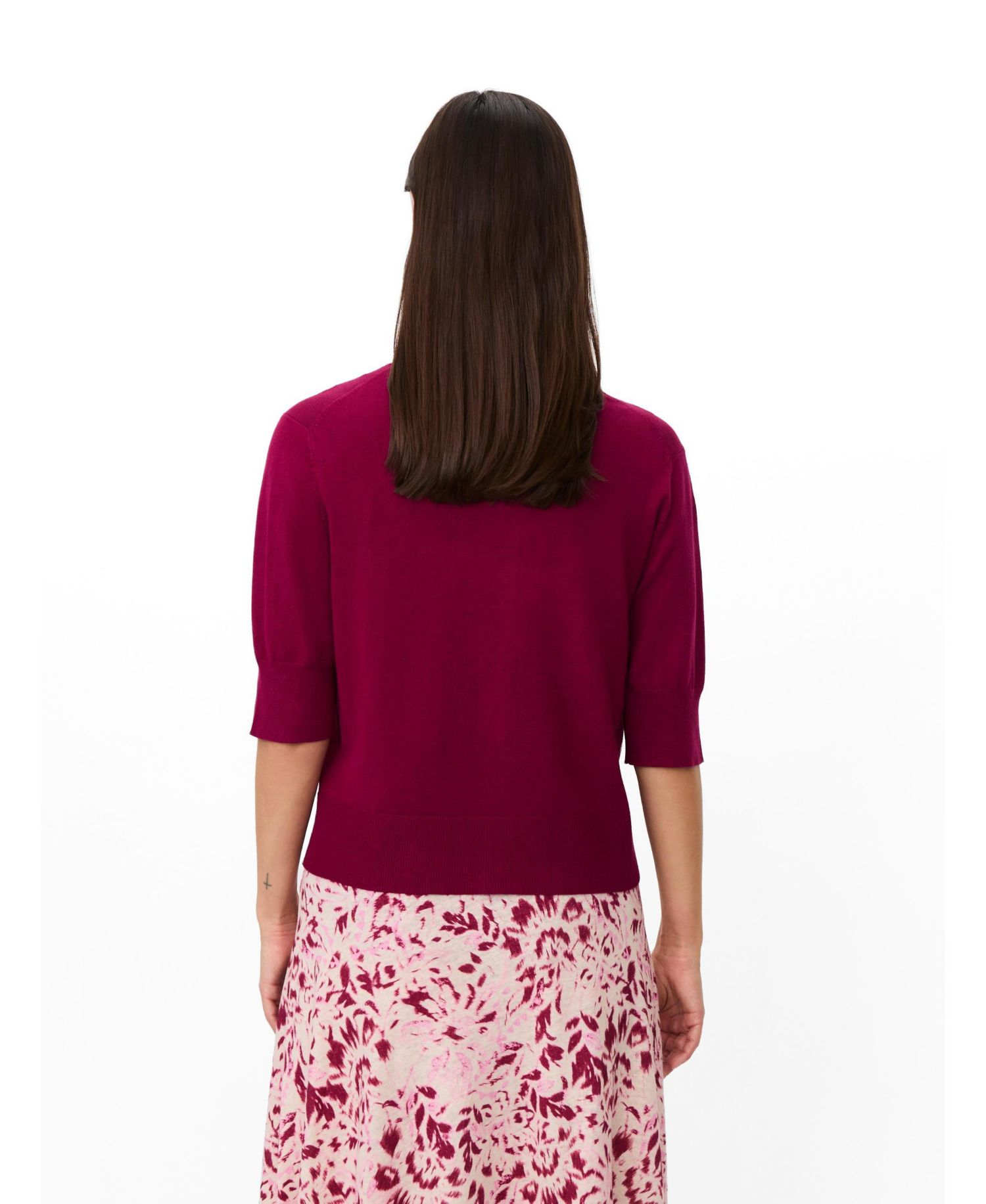 Women's Malopus Half-Sleeve Knitted Cardigan