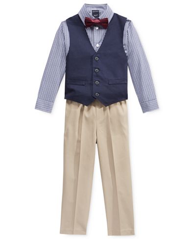 Nautica Little Boys' 3-Pc. Shirt, Vest & Pants Set