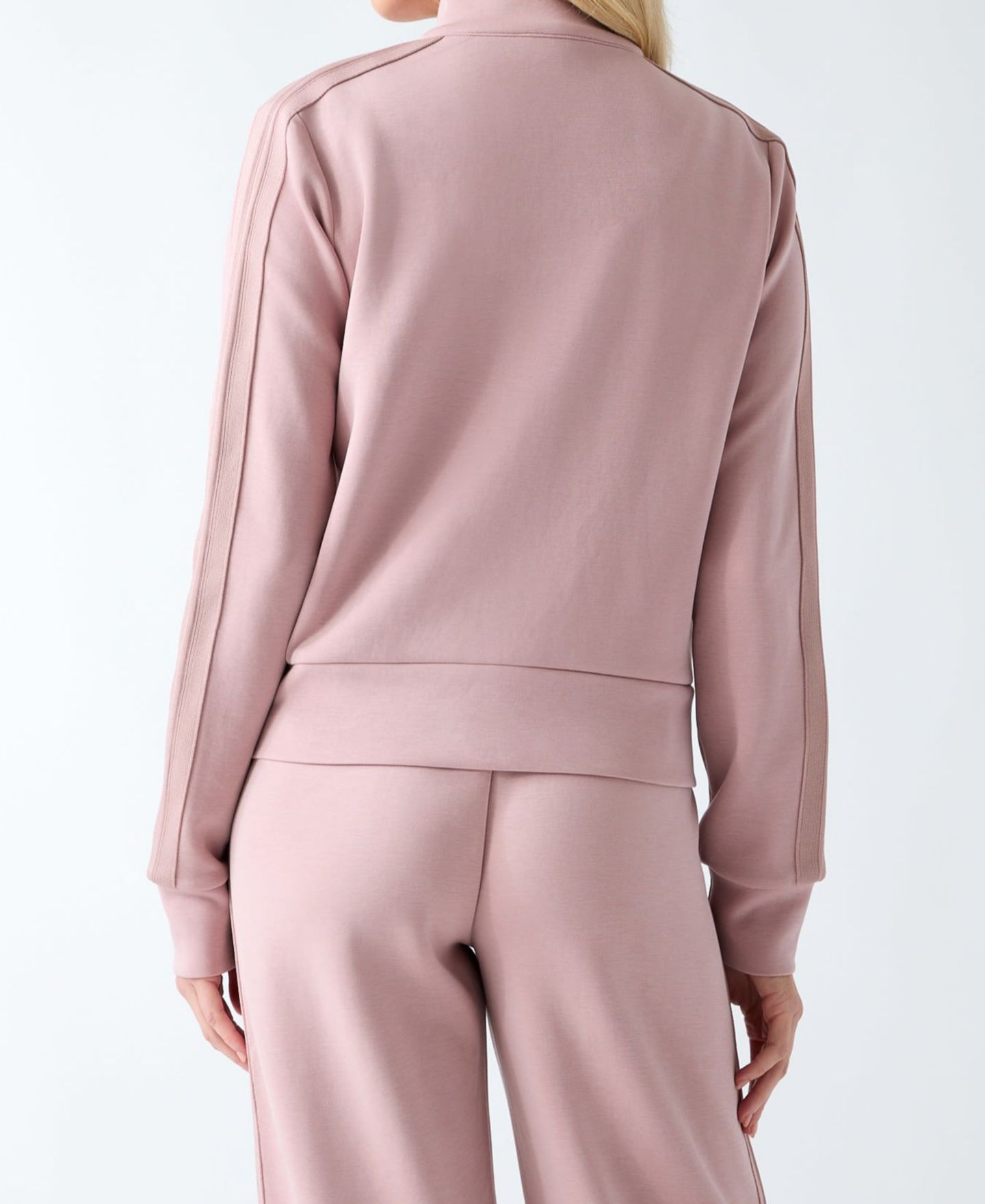 Женский свитшот GUESS Lyra High-Neck Full-Zip, цвет: Розовато-лиловый — фото 4