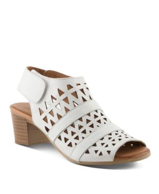 Women's Dorotha Ankle Strap Sandal with Laser Cut Detail