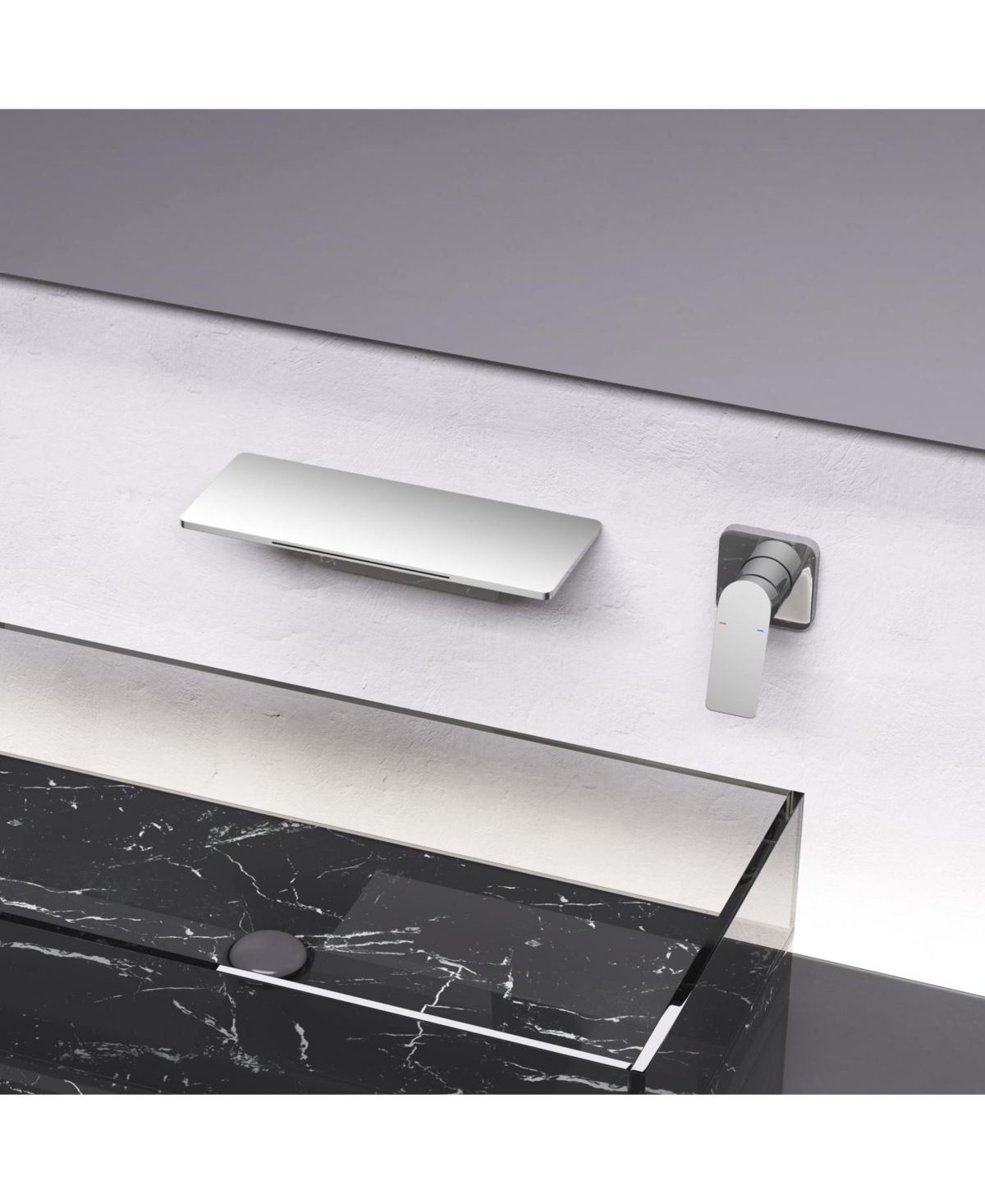 Phying Waterfall Bathroom Sink Faucet