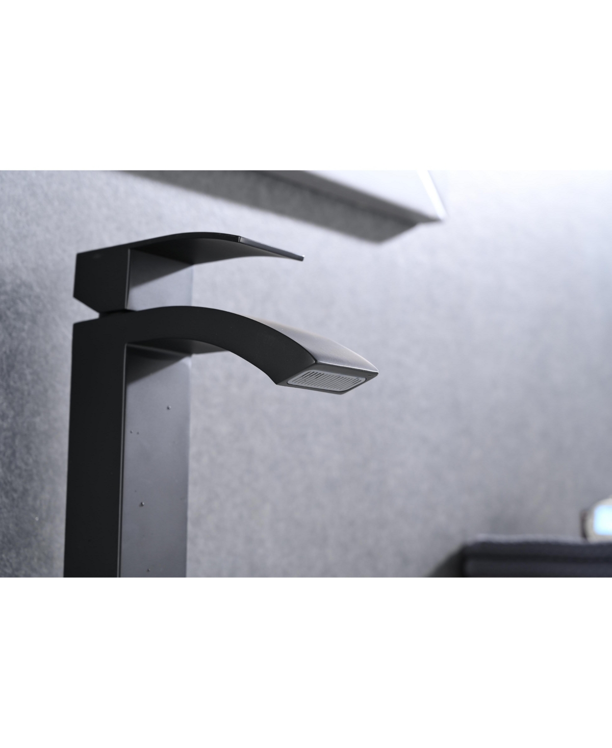 Phying Single Handle Waterfall Bathroom Vanity Sink Faucet