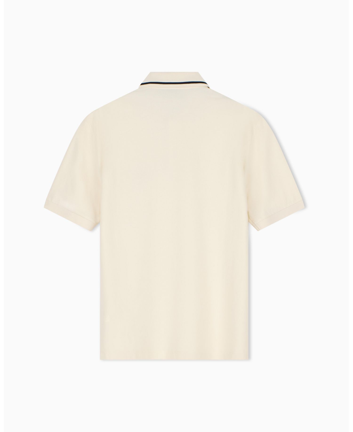 Men's Pique Tipping Wording Polo Shirt