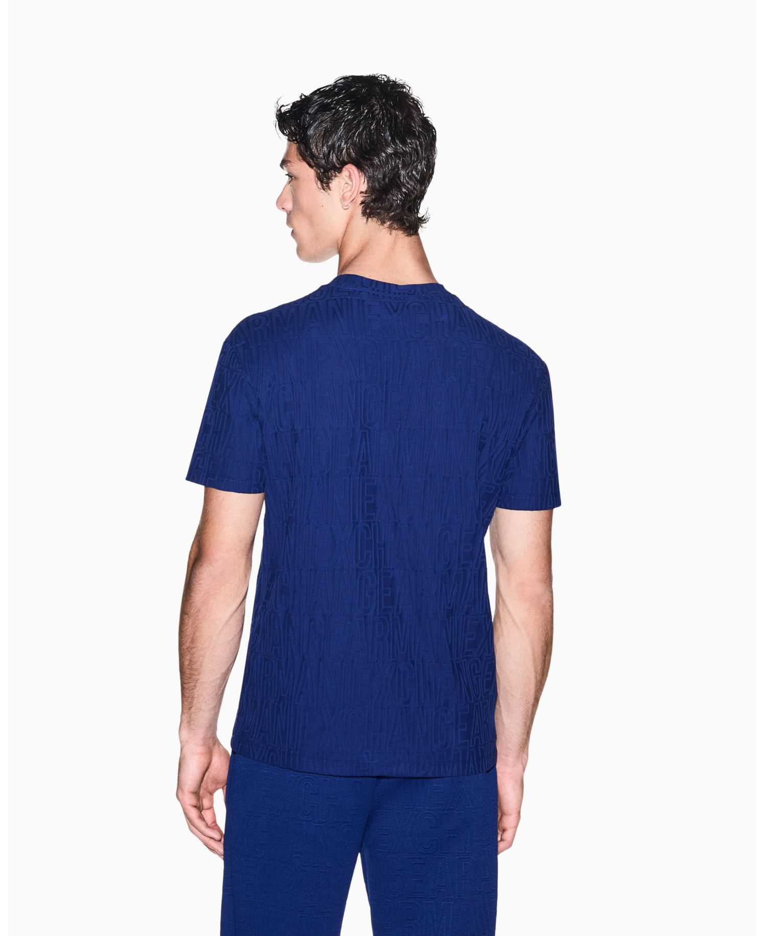 Men's All Over Logo Mercersized Cotton T-Shirt