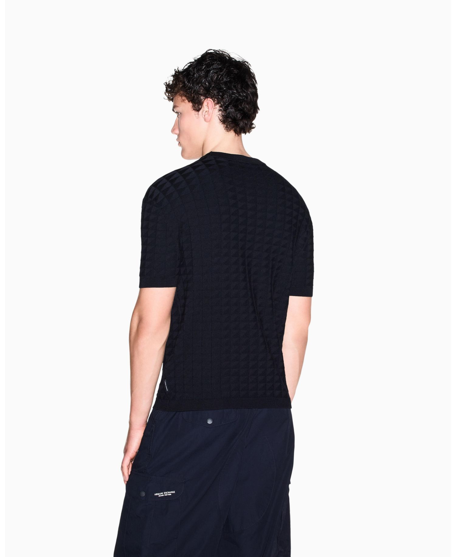 Men's Viscose Grid T-Shirt