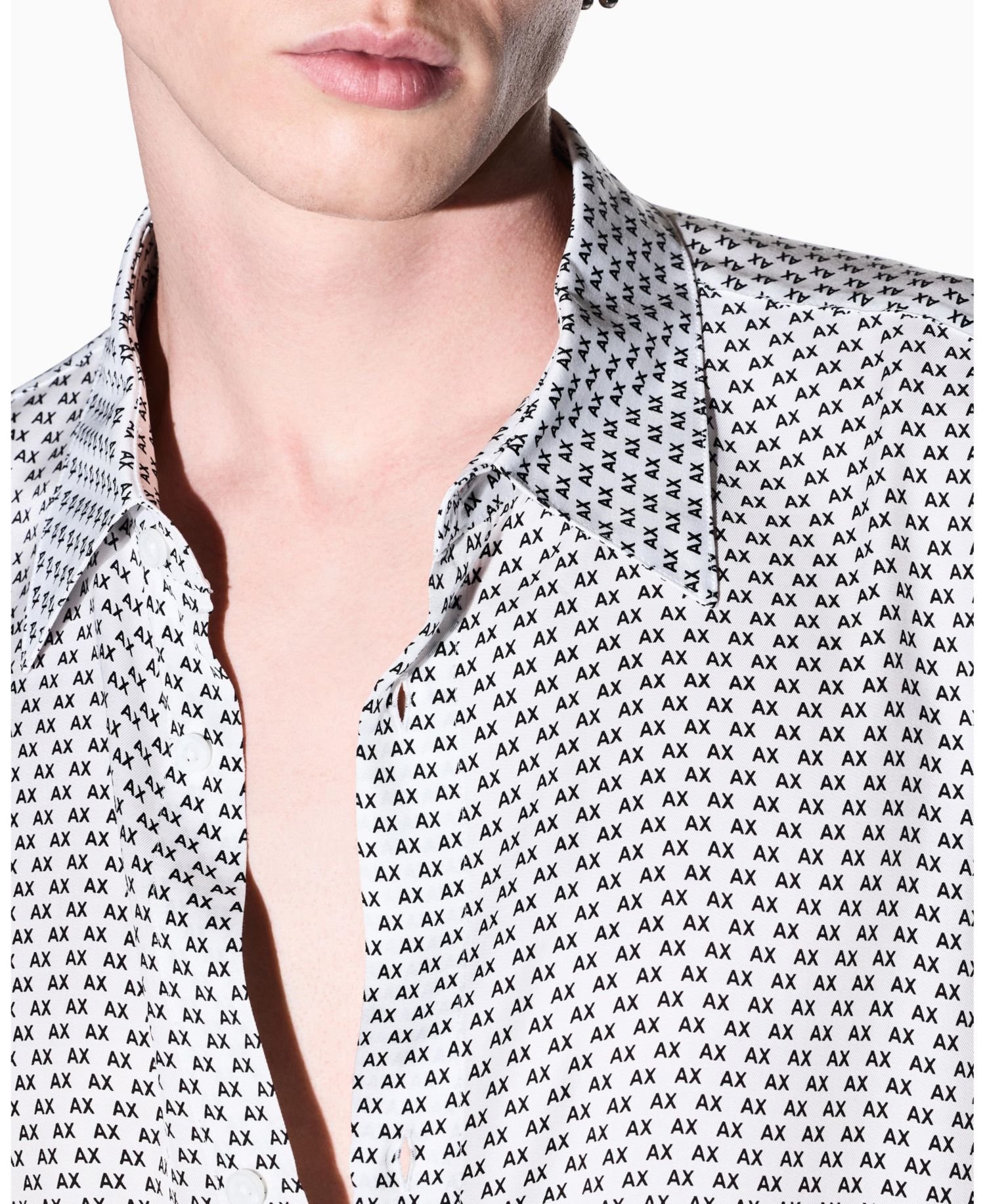 Men's Viscose All Over Logo Woven Shirt