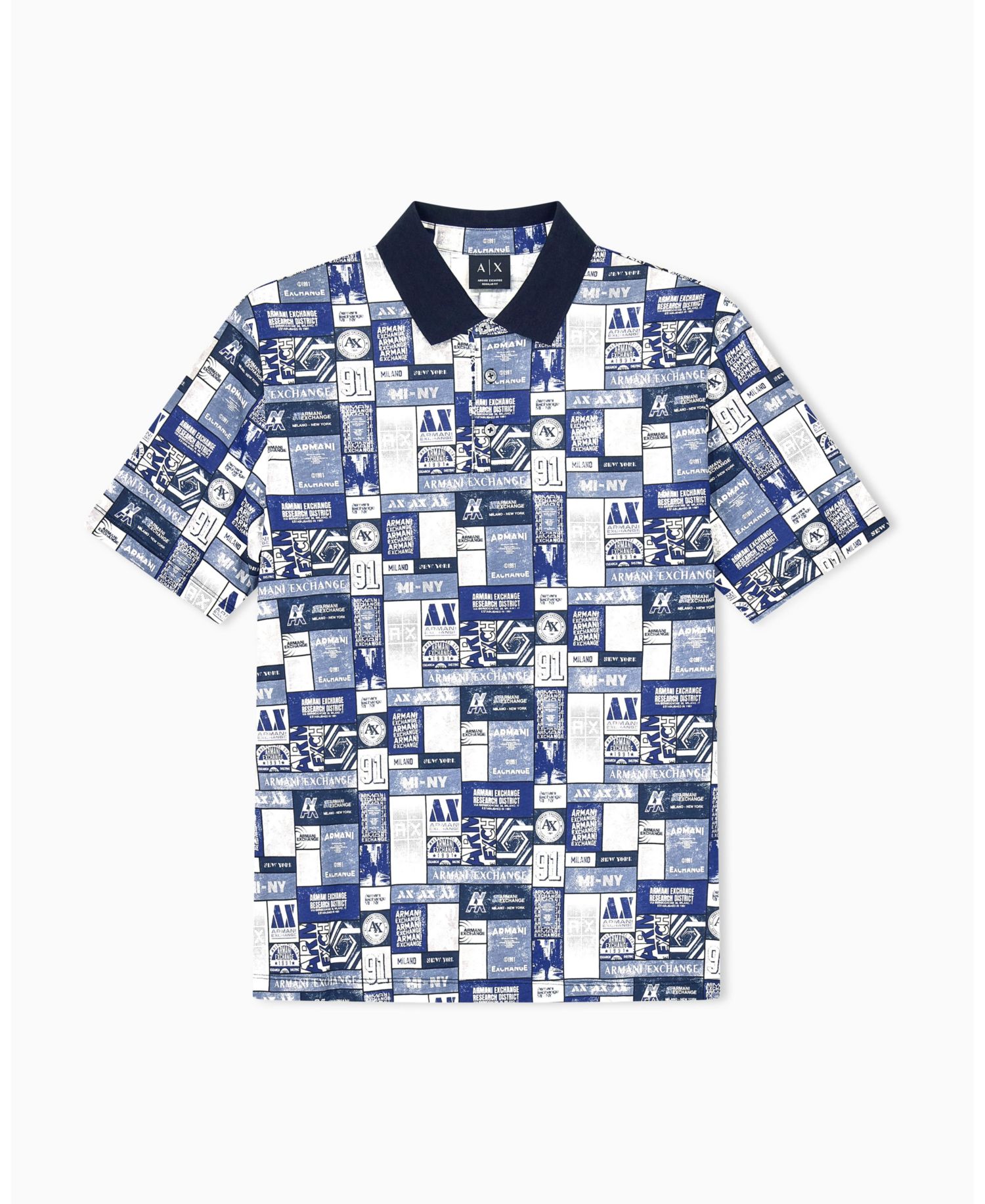 Men's Collage Logo Polo Shirt