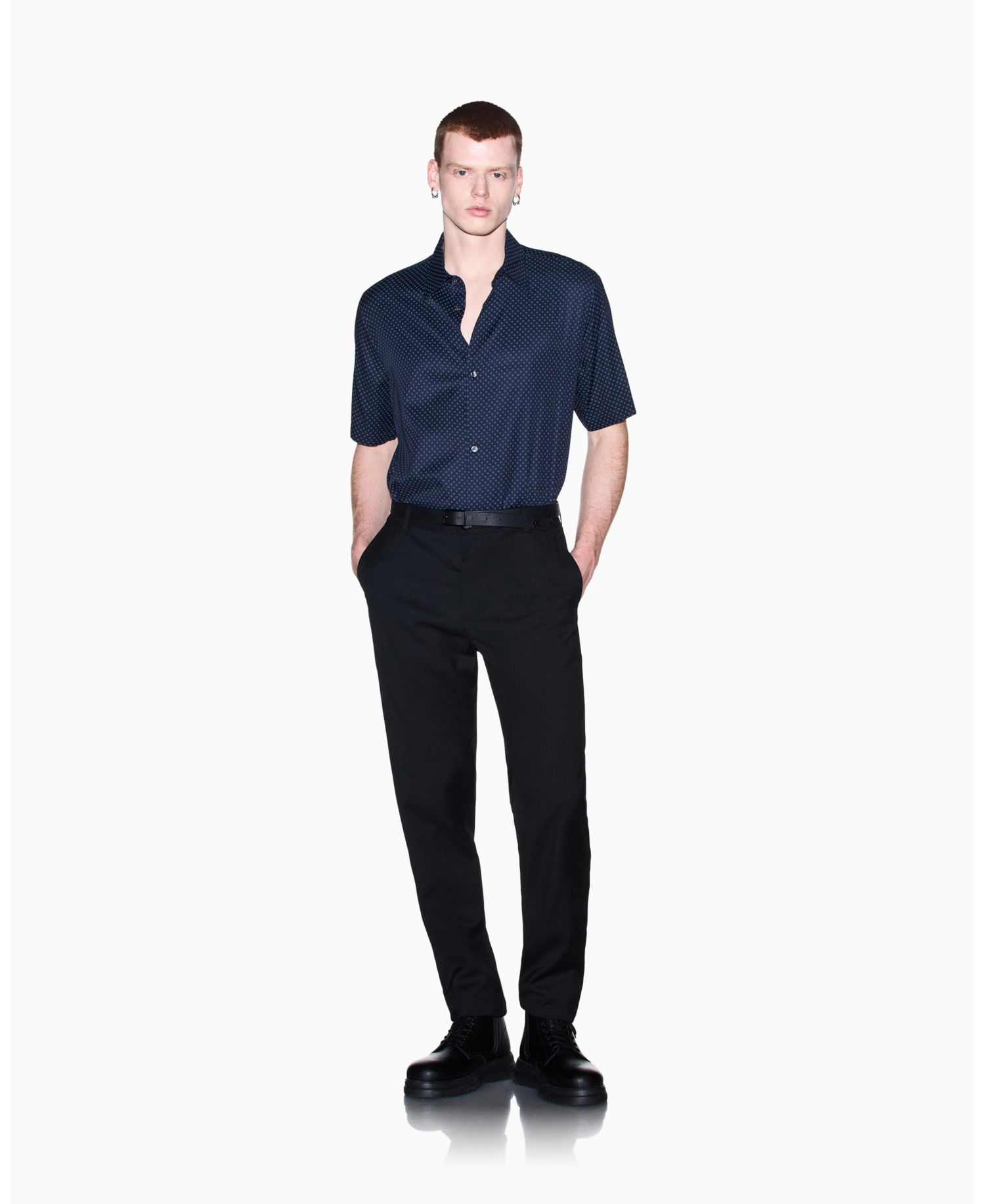 Men's Viscose All Over Logo Woven Shirt