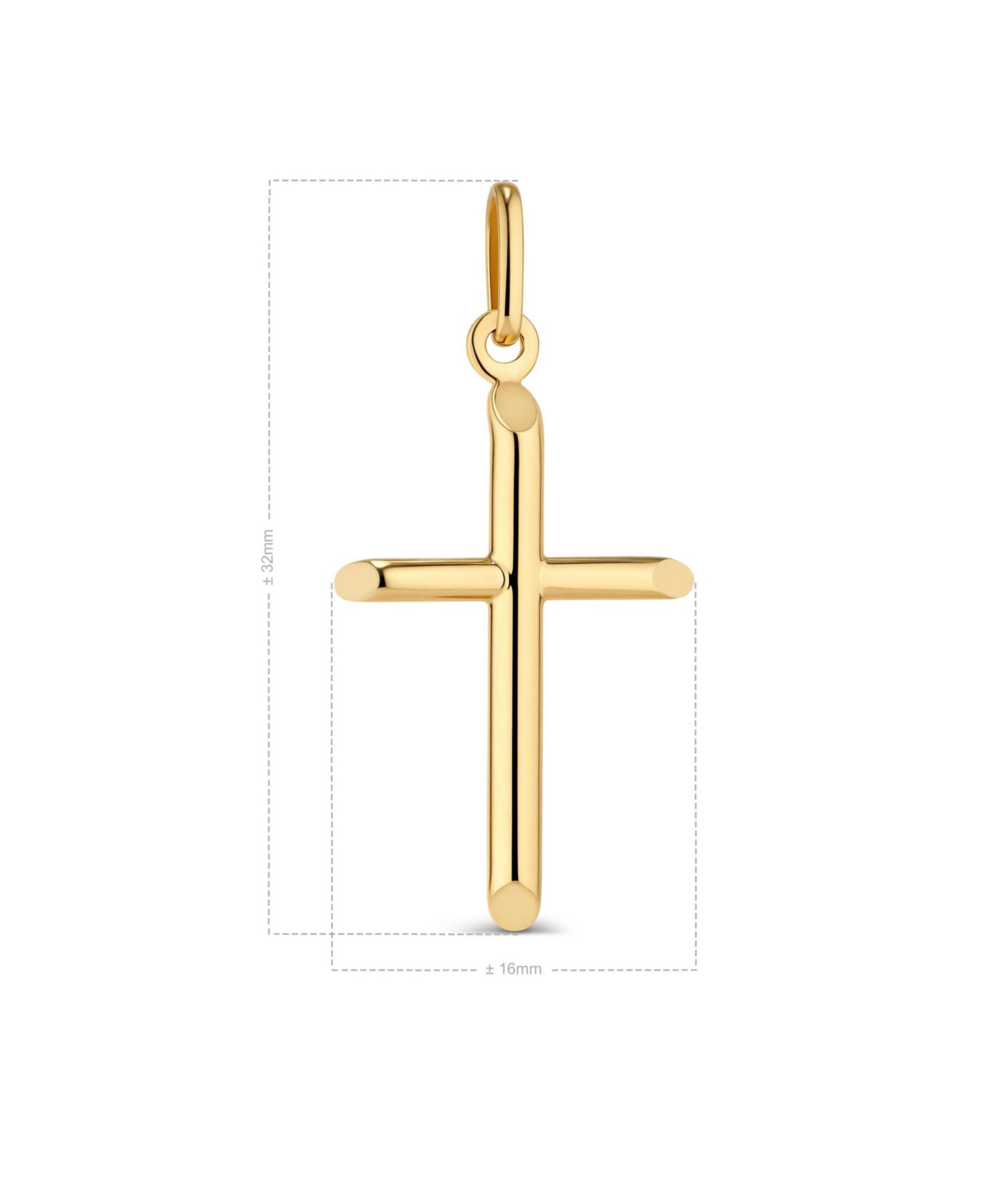 Cross Pendant in 14K Gold