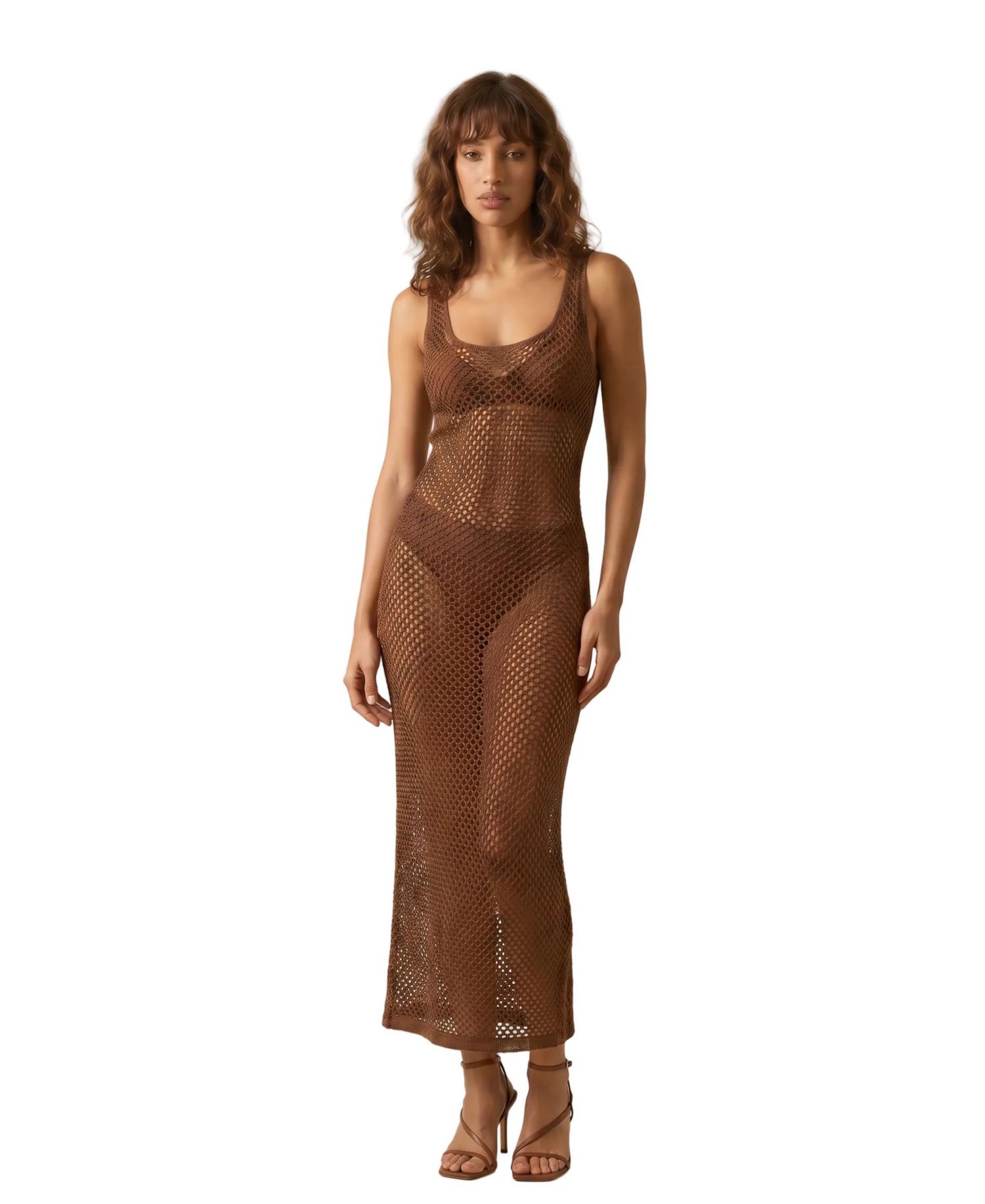 Women's Sorelle Crochet Scoopneck Maxi Dress
