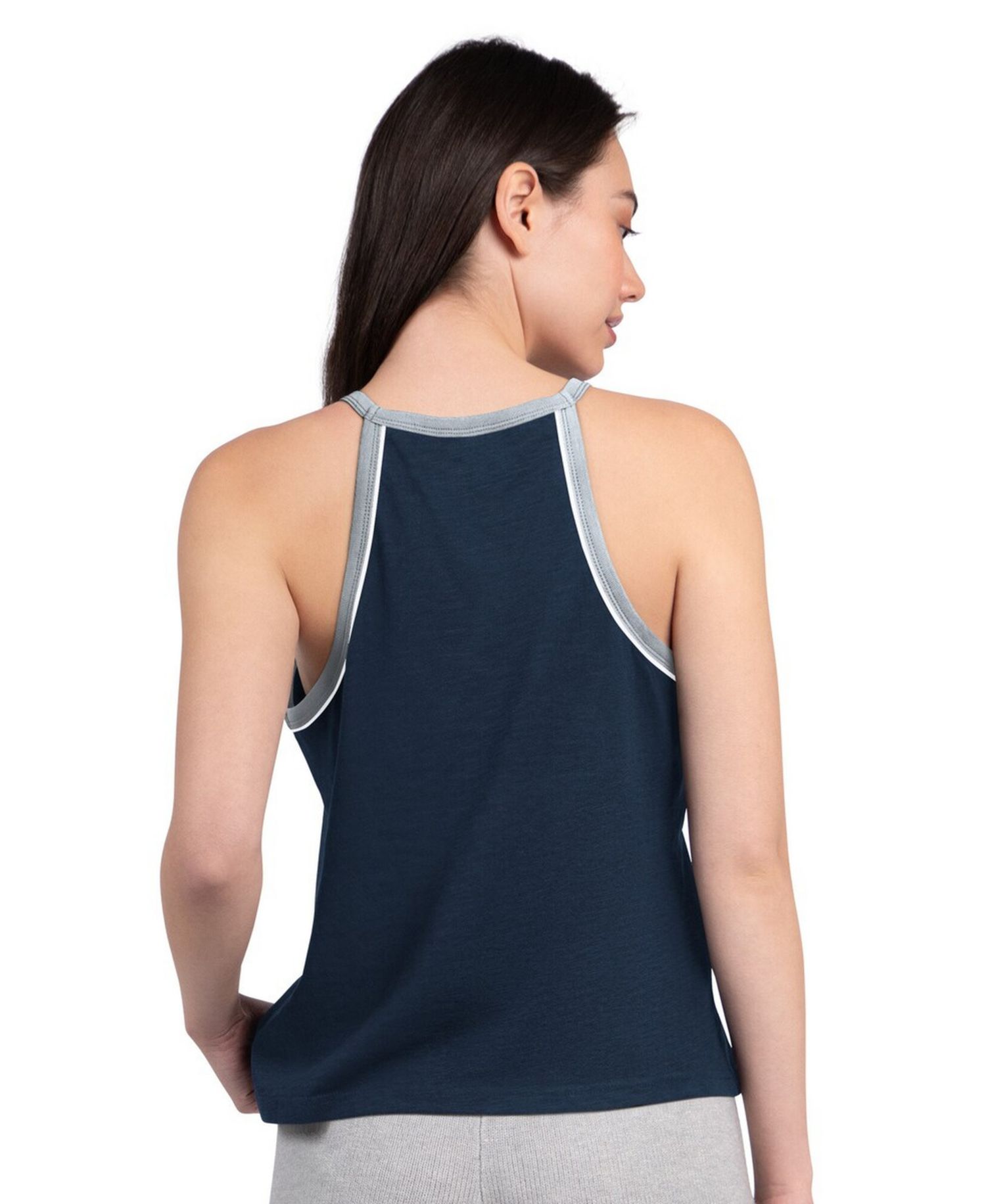 Women's Navy Dallas Cowboys Redemption Win Slub Tank Top