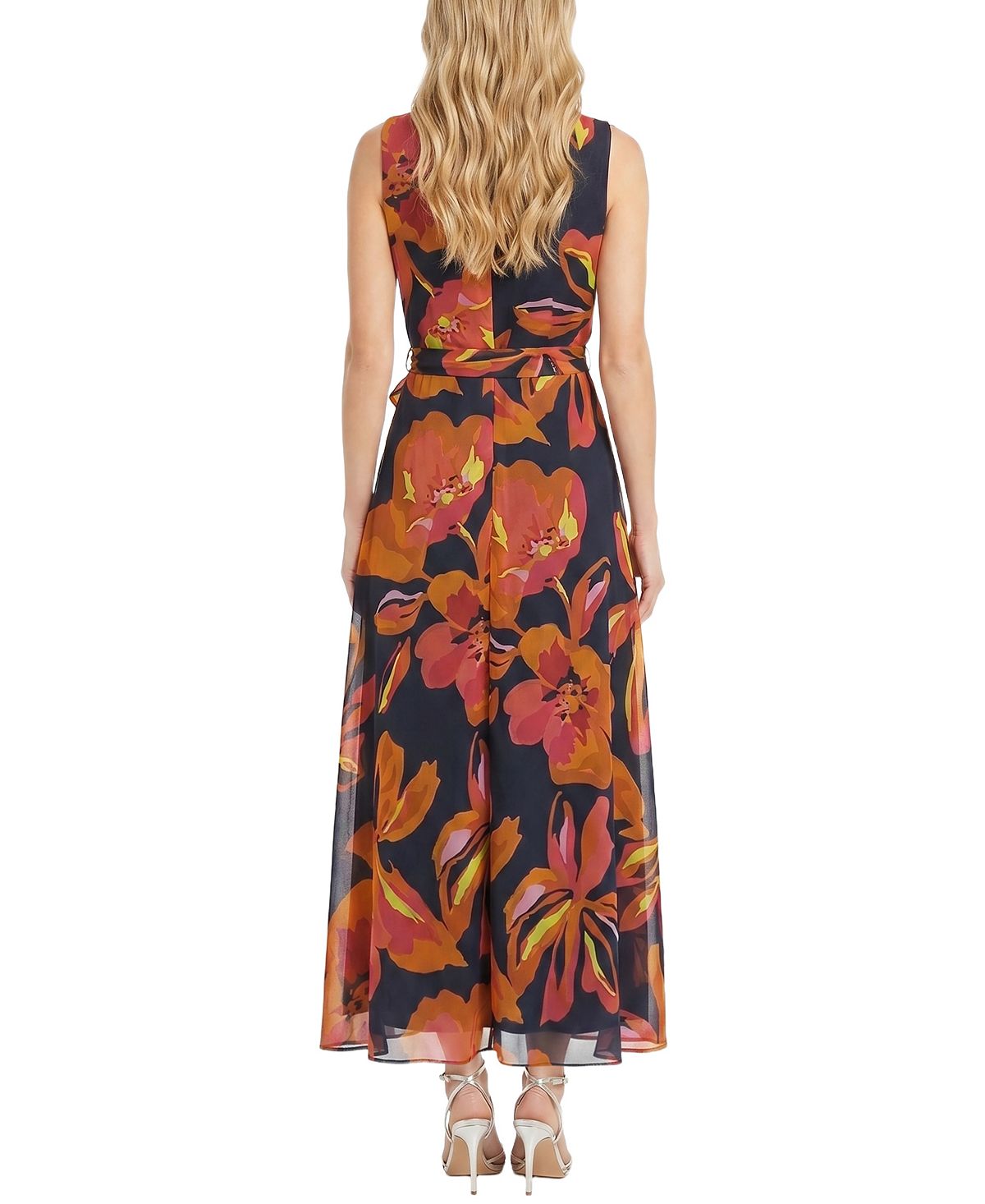 NY Collection Women's Sleeveless Chiffon Maxi Dress view 4 — MAYCSS fashion products