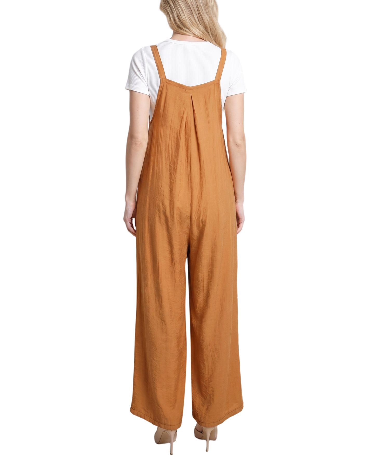 Женский комбинезон NY Collection Wide-Leg Jumpsuit, цвет: Карамельный — фото 4