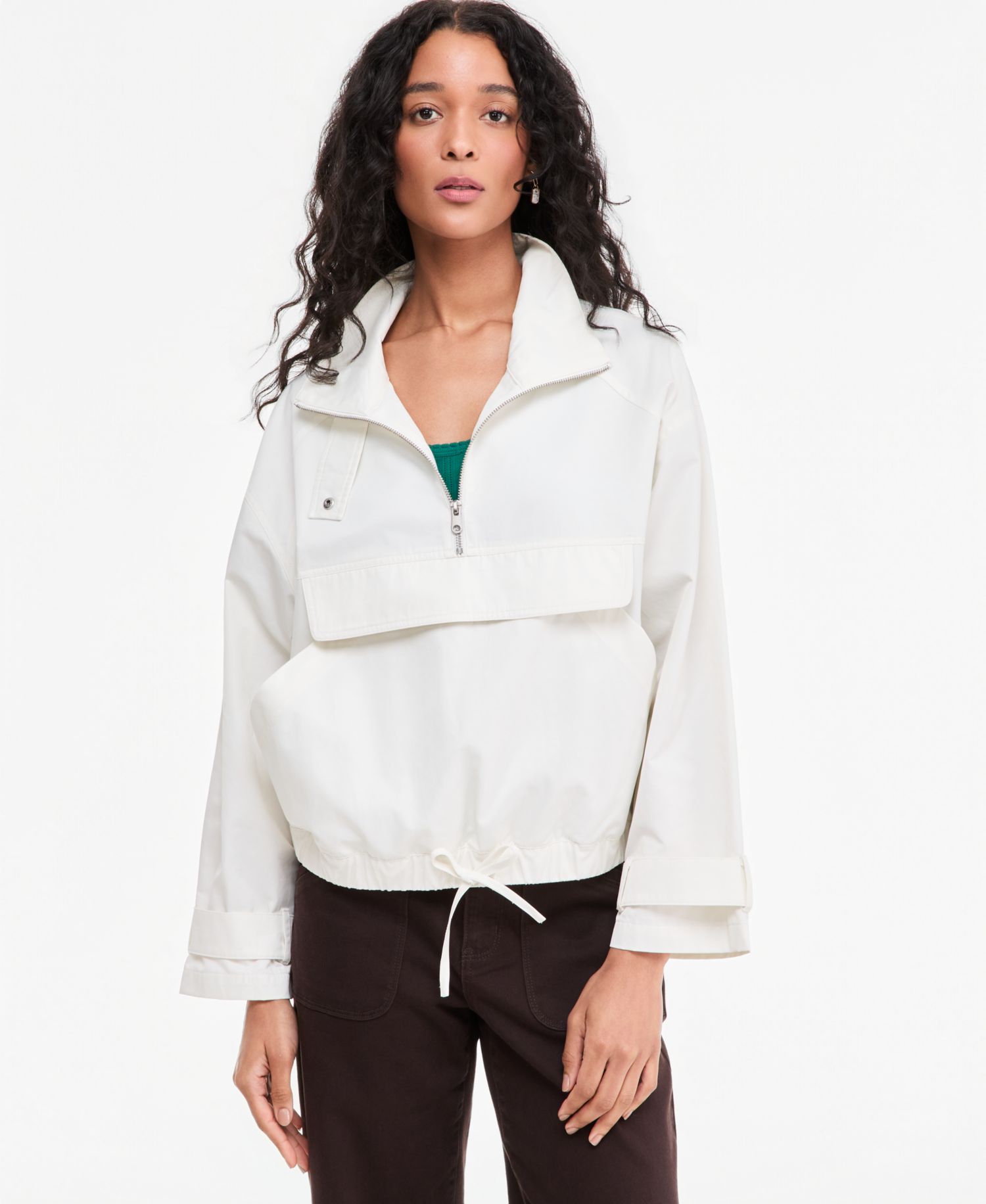 Women's Stand-Collar Pullover Anorak Jacket