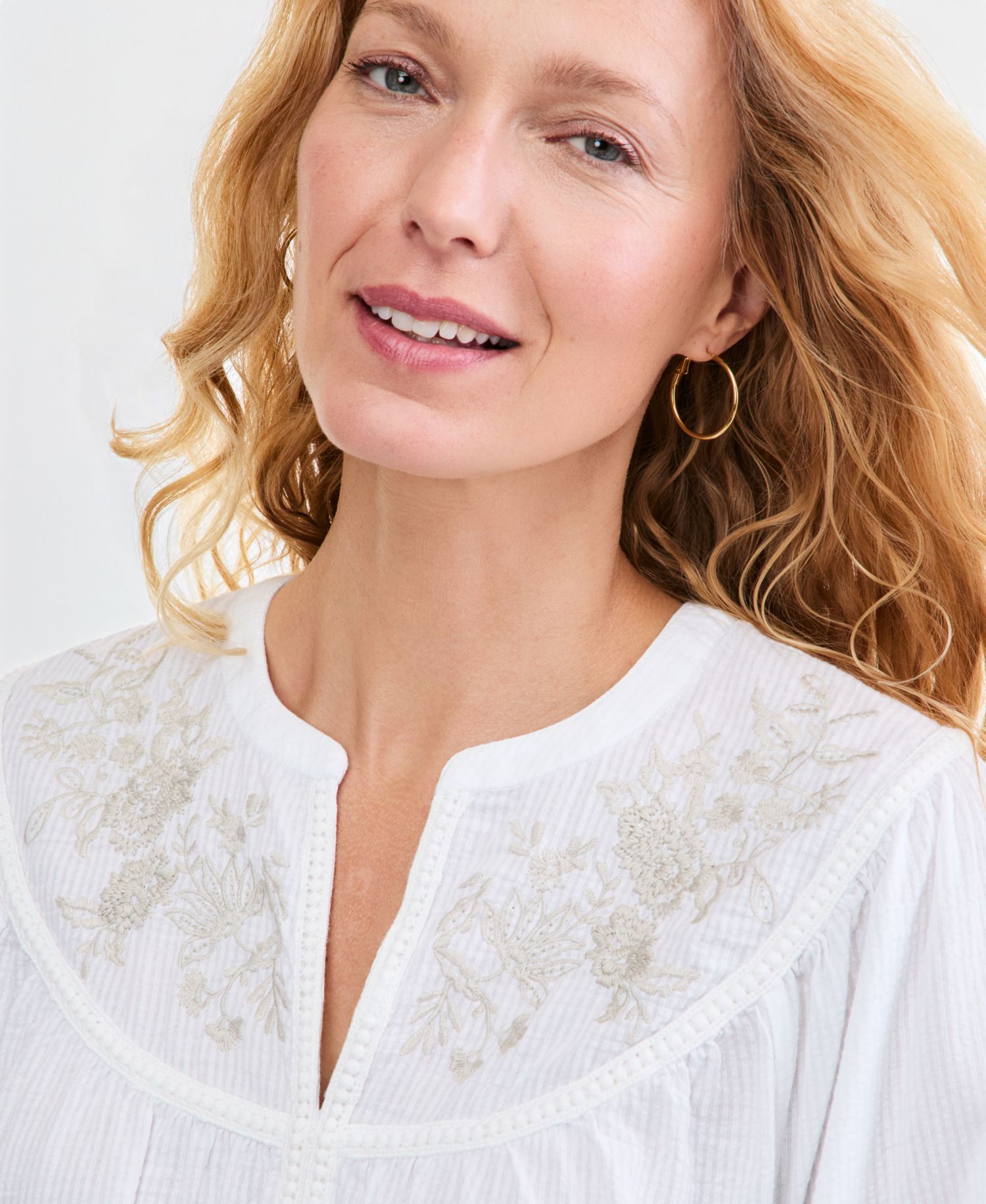 Women's Cotton Embroidered Blouse