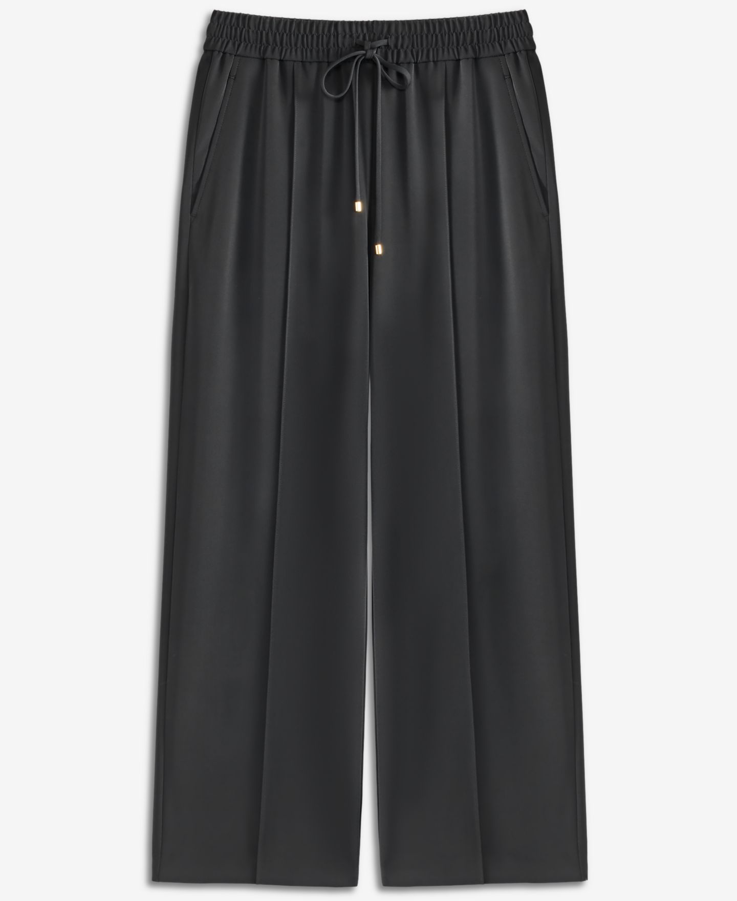 Женские брюки I.N.C. International Concepts Petite Wide-Leg High-Waisted, цвет: Глубокий чёрный — фото 6