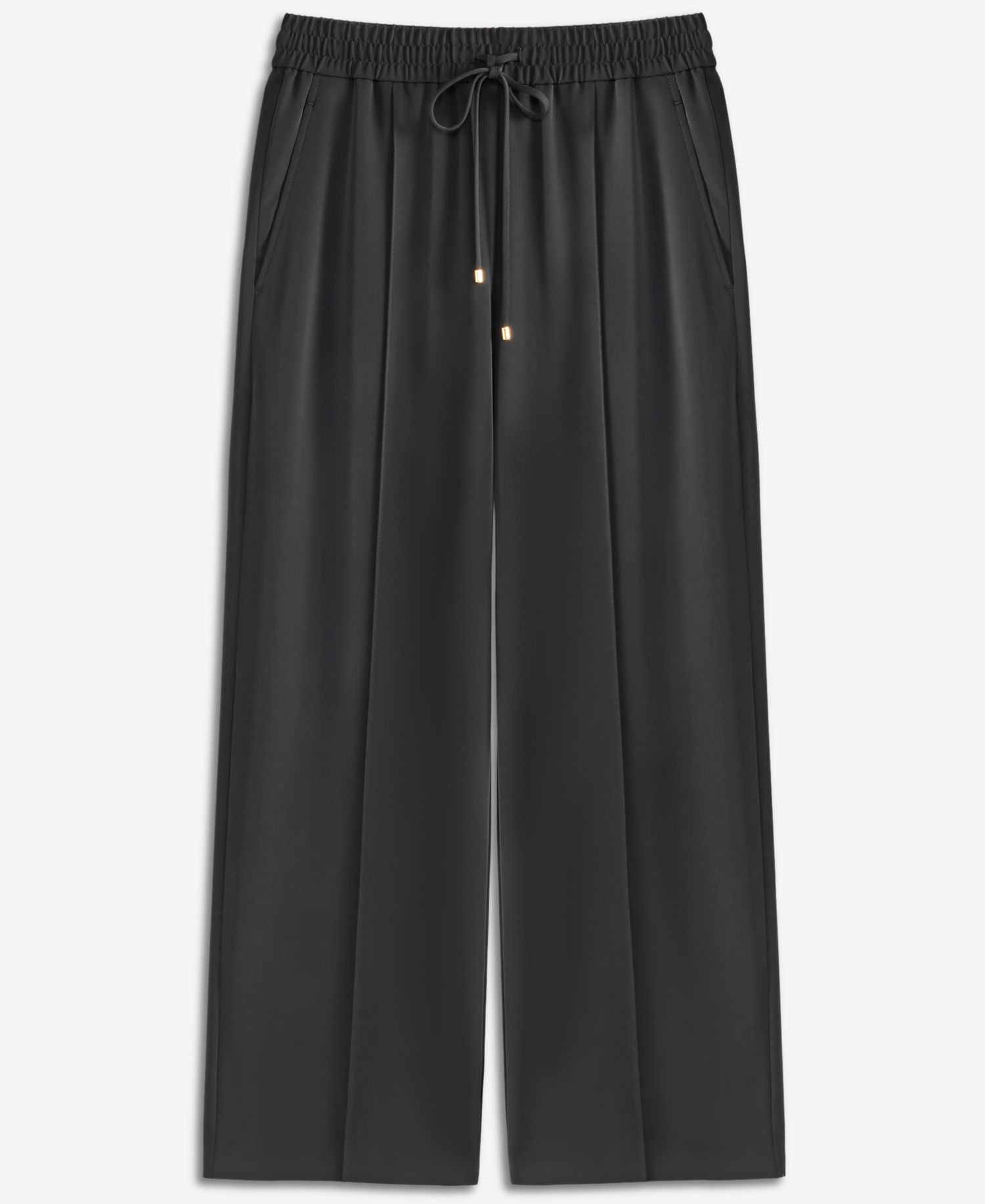 Petite Wide-Leg High-Waisted Pants