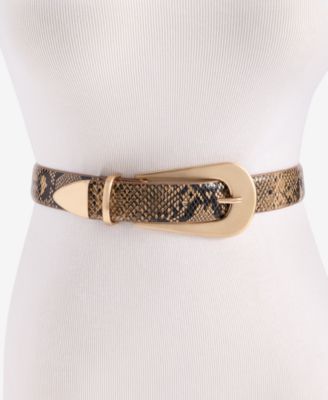 Animal-Print 3-Piece Hardware Belt