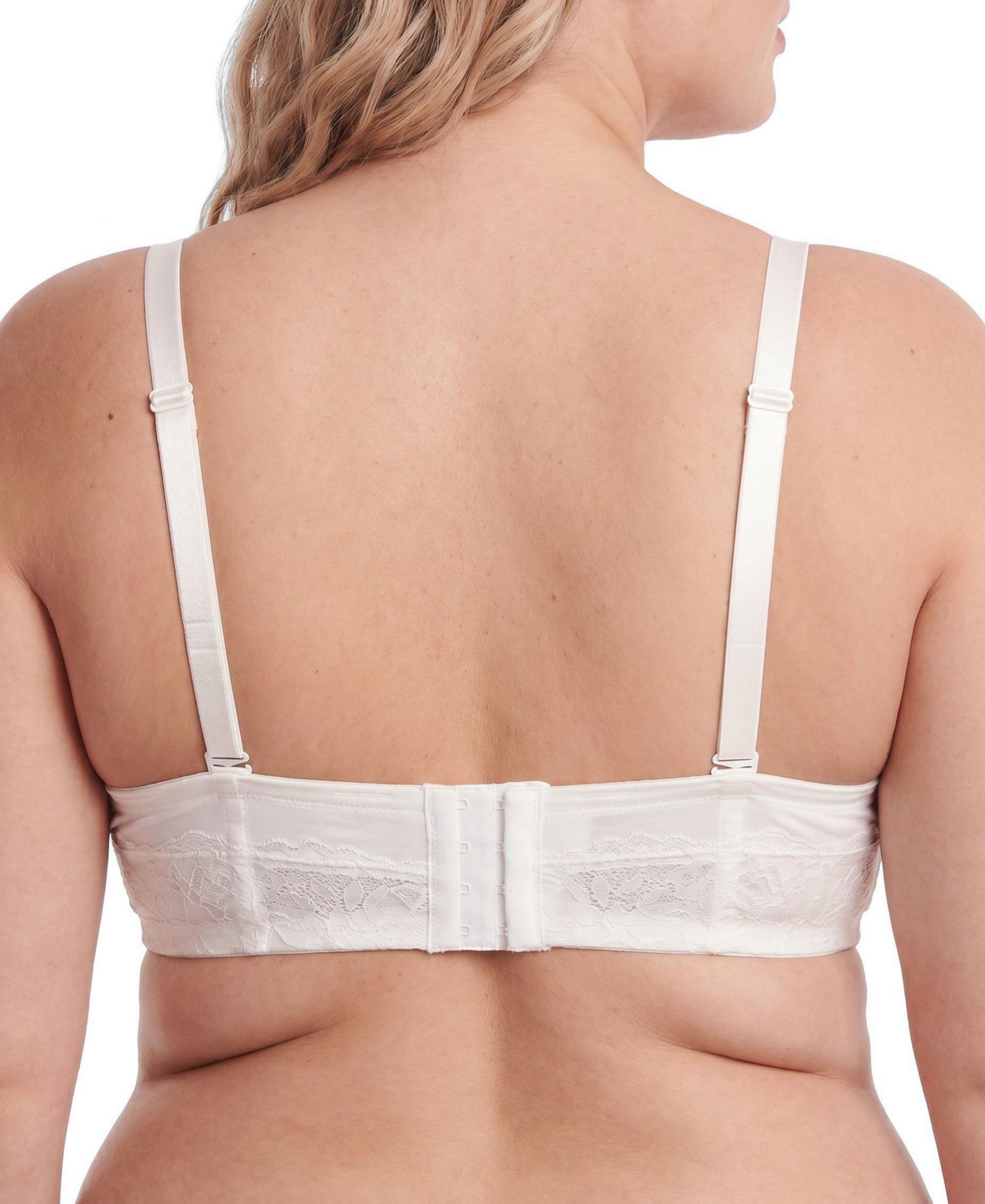 Women's Plus Size Strapless Push-Up Smooth Lace Bra